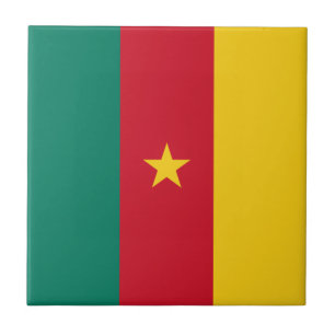 Patriotic Cameroon Flag Tile
