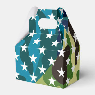 Patriotic camouflage pattern favour box