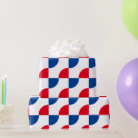 Patriotic Camouflage Red Blue White Patterns 2025 Wrapping Paper<br><div class="desc">Designed with cute colourful red,  blue patterns in solid white background. You may change to any background colour as you wish. Great for birthdays,  holidays or any celebrations or patriotic events!</div>