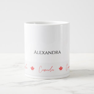 Patriotic Canada Day Celebration Souvenir Large Coffee Mug