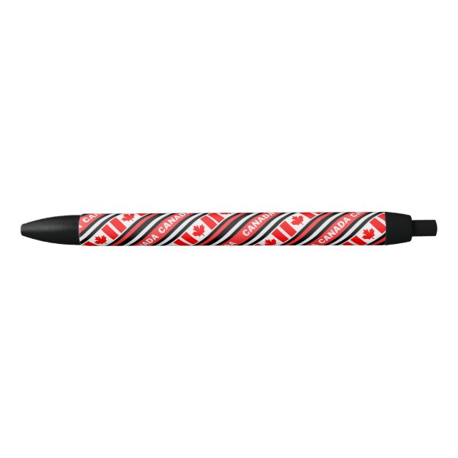  Patriotic Canada Flag   Black Ink Pen (Front)