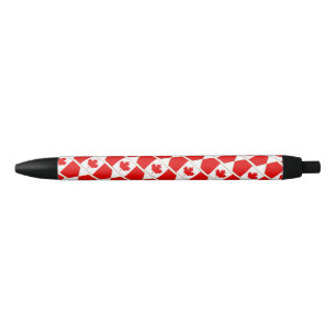 Patriotic Canada Flag Black Ink Pen