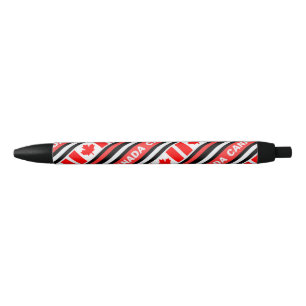  Patriotic Canada Flag   Black Ink Pen