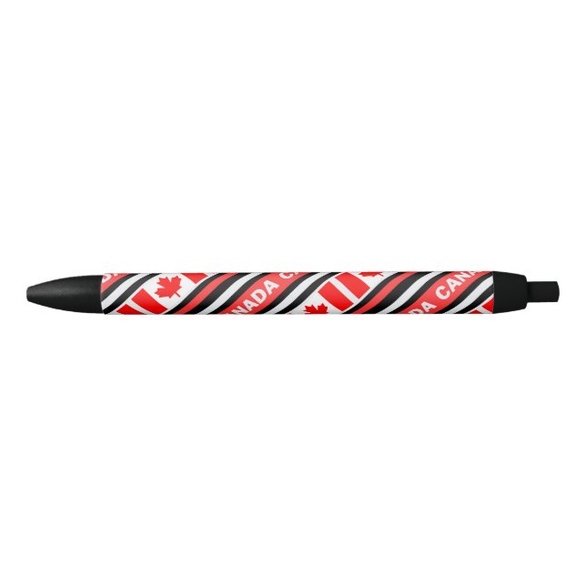  Patriotic Canada Flag   Black Ink Pen (Front)