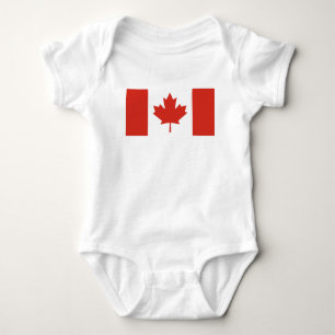 Patriotic Canadian Flag Baby Bodysuit
