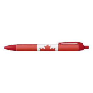 Patriotic Canadian Flag Blue Ink Pen