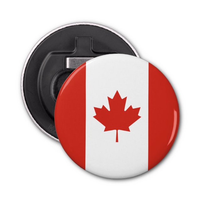 Patriotic Canadian Flag Bottle Opener (Front)