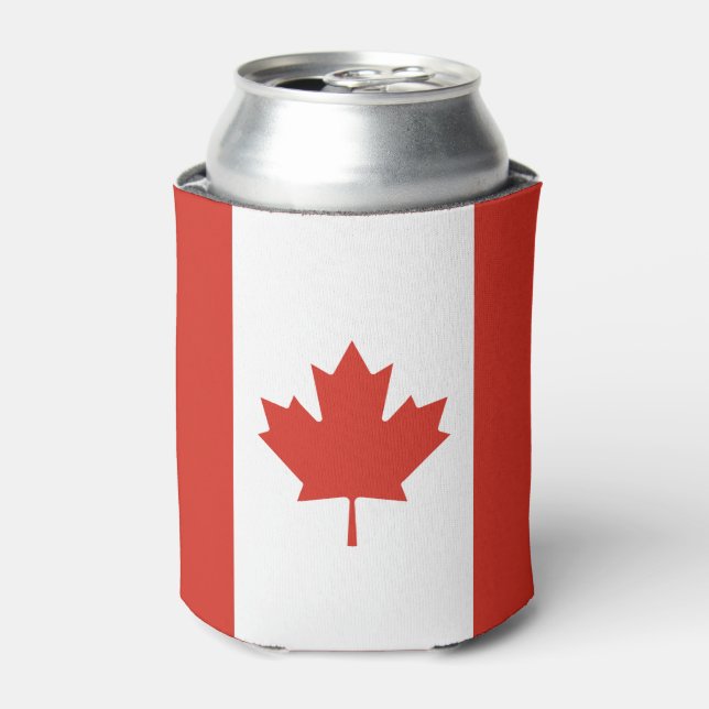 Patriotic Canadian Flag Can Cooler (Can Front)