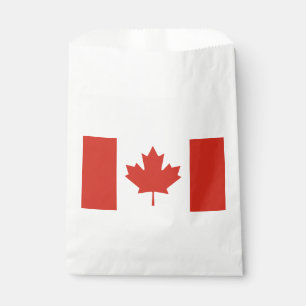 Patriotic Canadian Flag Favour Bags