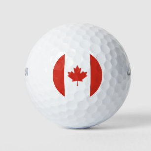 Patriotic Canadian Flag Golf Balls