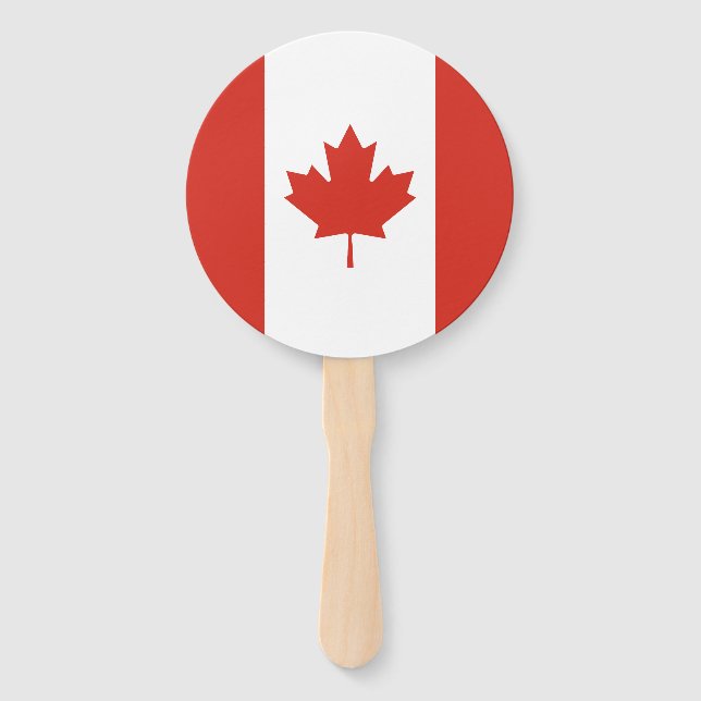 Patriotic Canadian Flag Hand Fan (Front)