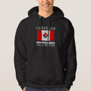 Patriotic Canadian Flag Maple Leaf American Canada Hoodie