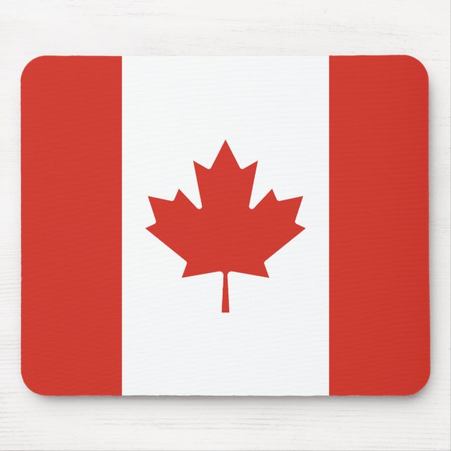 Patriotic Canadian Flag Mouse Mat (Front)