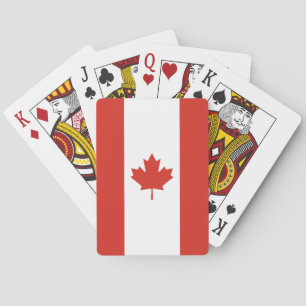 Patriotic Canadian Flag Playing Cards
