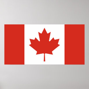 Patriotic Canadian Flag Poster