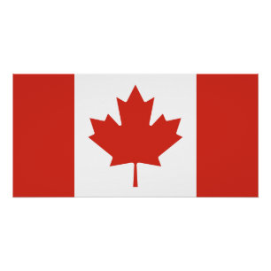 Patriotic Canadian Flag Poster