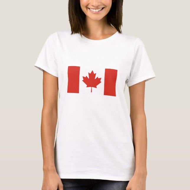 Patriotic Canadian Flag T-Shirt (Front)