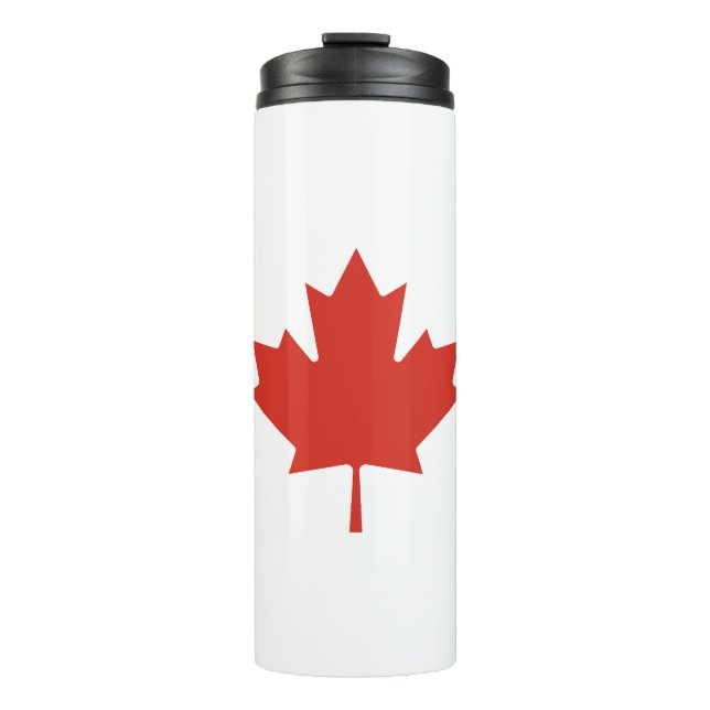 Patriotic Canadian Flag Thermal Tumbler (Front)