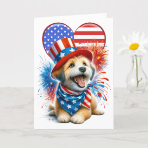 Patriotic Canine Card