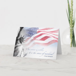 Patriotic Card Inspirational Famous American Quote