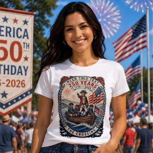 Patriotic Cat 250 Years America Anniversary T-Shirt