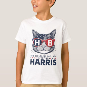Patriotic Cat Lady for Harris T-Shirt