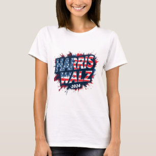Patriotic Cat Lady for Kamala Harris 2024 T-Shirt