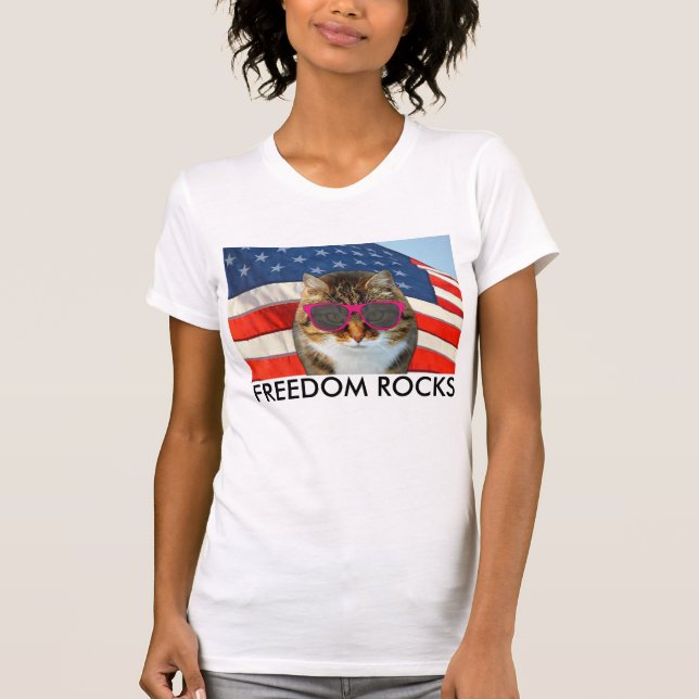Patriotic Cat T-shirt (Front)