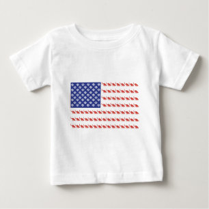 Patriotic Cat/USA Baby T-Shirt
