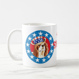 Patriotic Cavalier King Charles Spaniel Coffee Mug