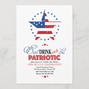 Patriotic Celebration Invitation