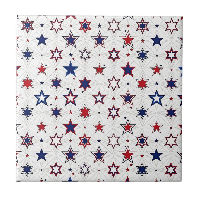 Patriotic Ceramic Tile (Front)