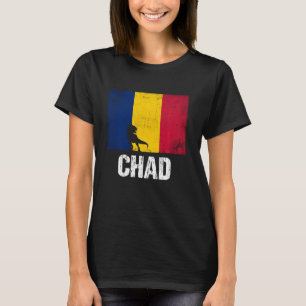 Patriotic Chad Africa Dinosaur African Country Cha T-Shirt