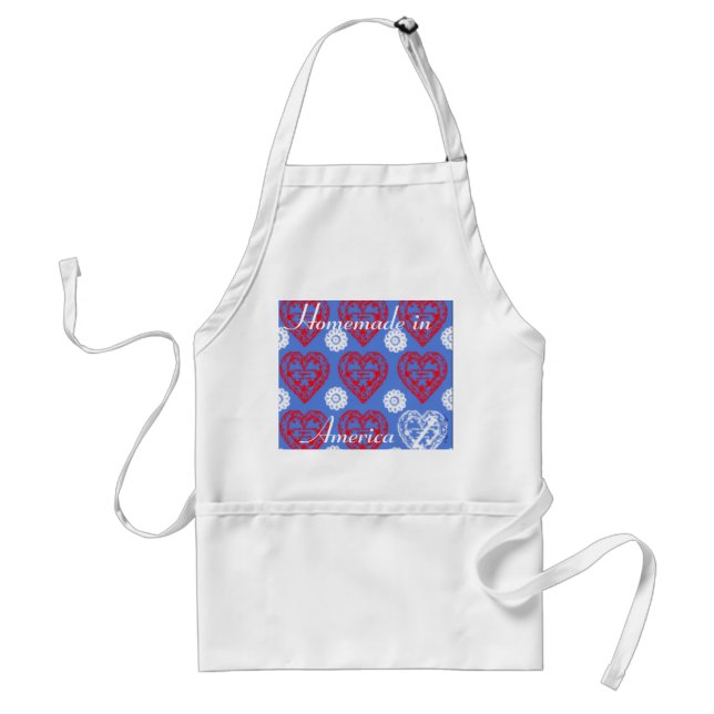 PATRIOTIC CHEF APRONS - RED, WHITE, & BLUE DESIGNS (Front)