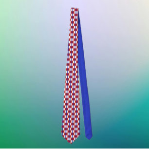 Patriotic Chequerboard Necktie