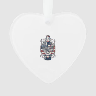 Patriotic Cherry Soda Retro Vector Graphic Tee_1 Ornament