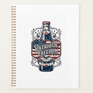 Patriotic Cherry Soda Retro Vector Graphic Tee_1 Planner