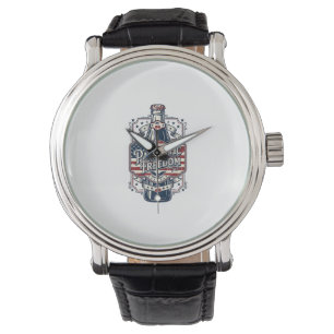 Patriotic Cherry Soda Retro Vector Graphic Tee_1 Watch