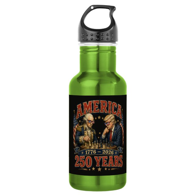 Patriotic Chess 250 532 Ml Water Bottle (Front)