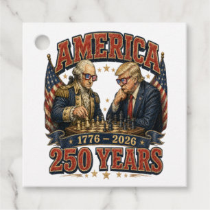 Patriotic Chess 250 Favour Tags