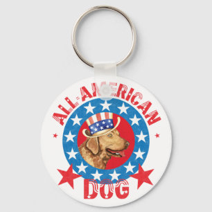 Patriotic Chessie Key Ring