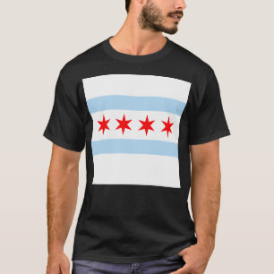 Patriotic Chicago Flag T-Shirt