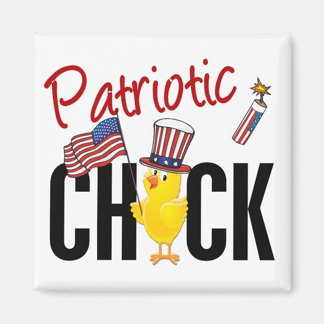 Patriotic Chick Magnet (Front)