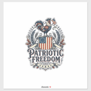 Patriotic Chicken Keeper Vector Graphic Tee_1