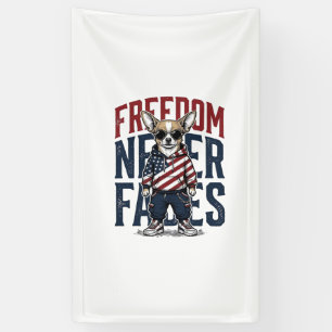 Patriotic Chihuahua Freedom Vintage Dog Shirt Desi Banner