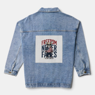 Patriotic Chihuahua Freedom Vintage Dog Shirt Desi Denim Jacket