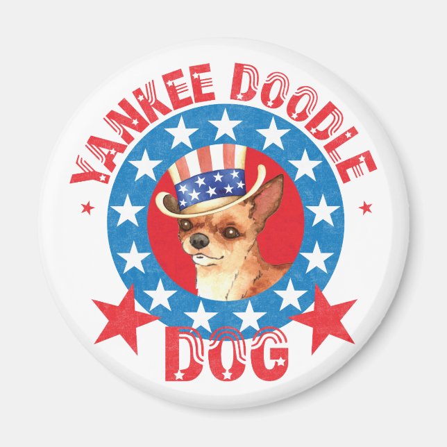 Patriotic Chihuahua Magnet (Front)