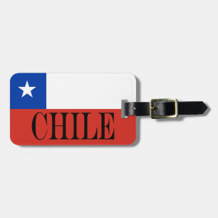 Patriotic Chile flag Chileans Luggage Tag