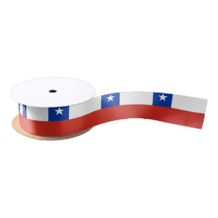 Patriotic Chile flag Chileans Satin Ribbon