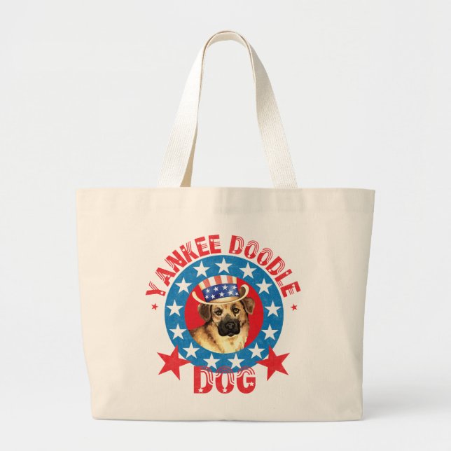 Patriotic Chinook Large Tote Bag (Front)